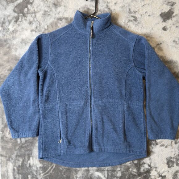 Women’s L.L. Bean Small Fleece Long Sleeve Blue Long Sleeve Light Weight - Picture 1 of 9